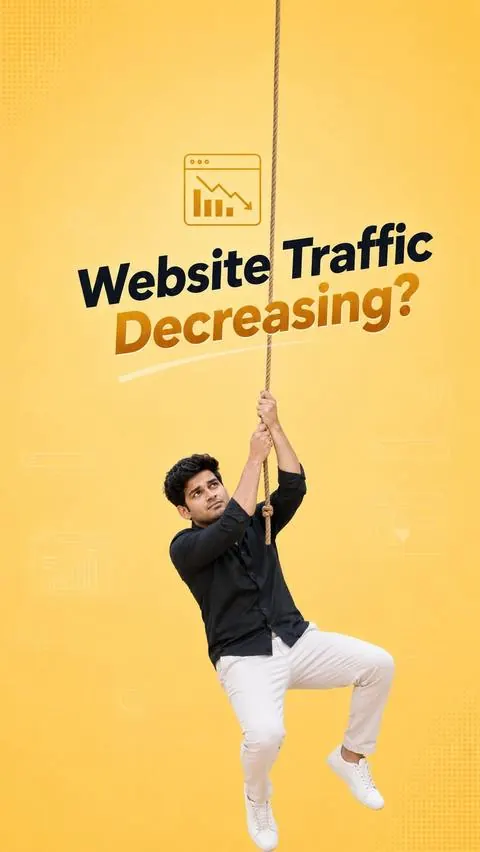 Website Traffic Decreasing? — Instagram reel cover